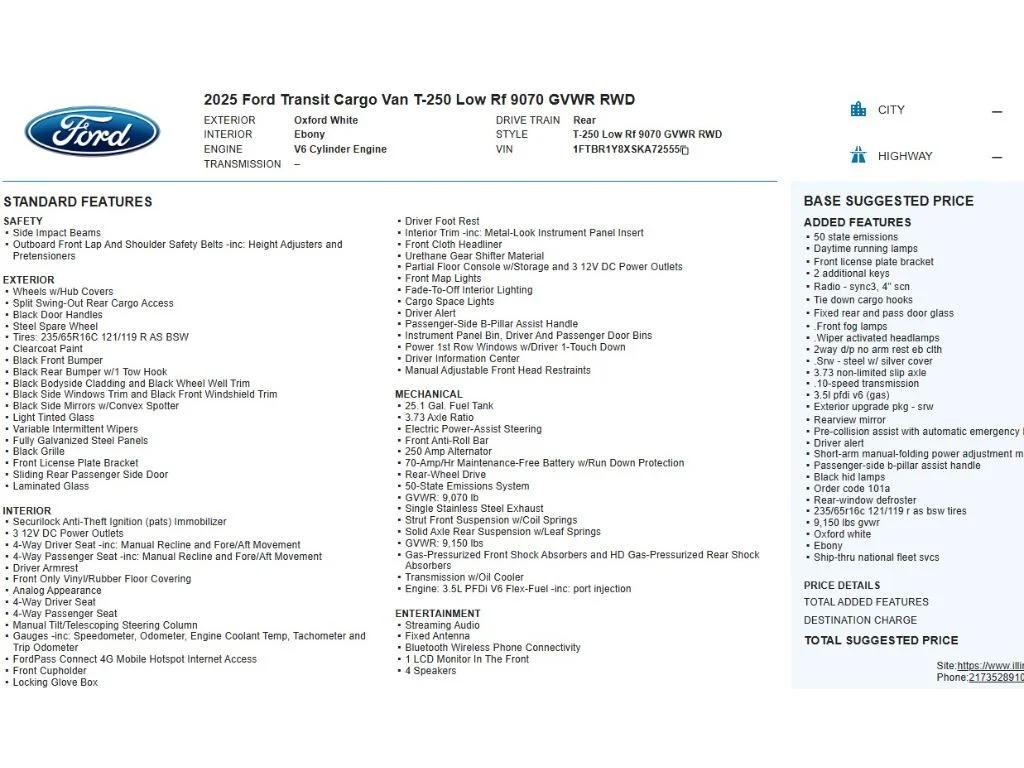 ford transit van 2025 1FTBR1Y8XSKA72555 image ford transit van 2025 1FTBR1Y8XSKA72555 image